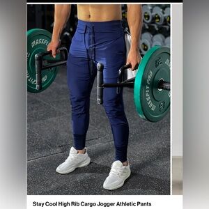 AHA Selected Stay Cool High Rib Cargo Jogger Athletic Pants